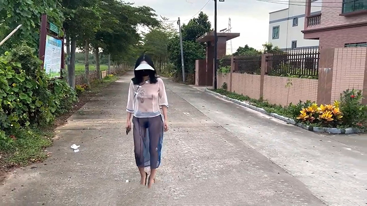 户外透明套装露出